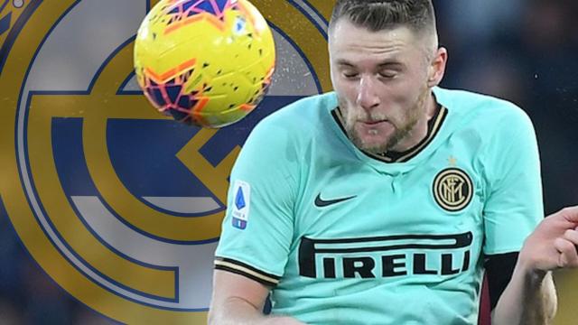 Milan Skriniar, durante un partido con el Inter de Milán