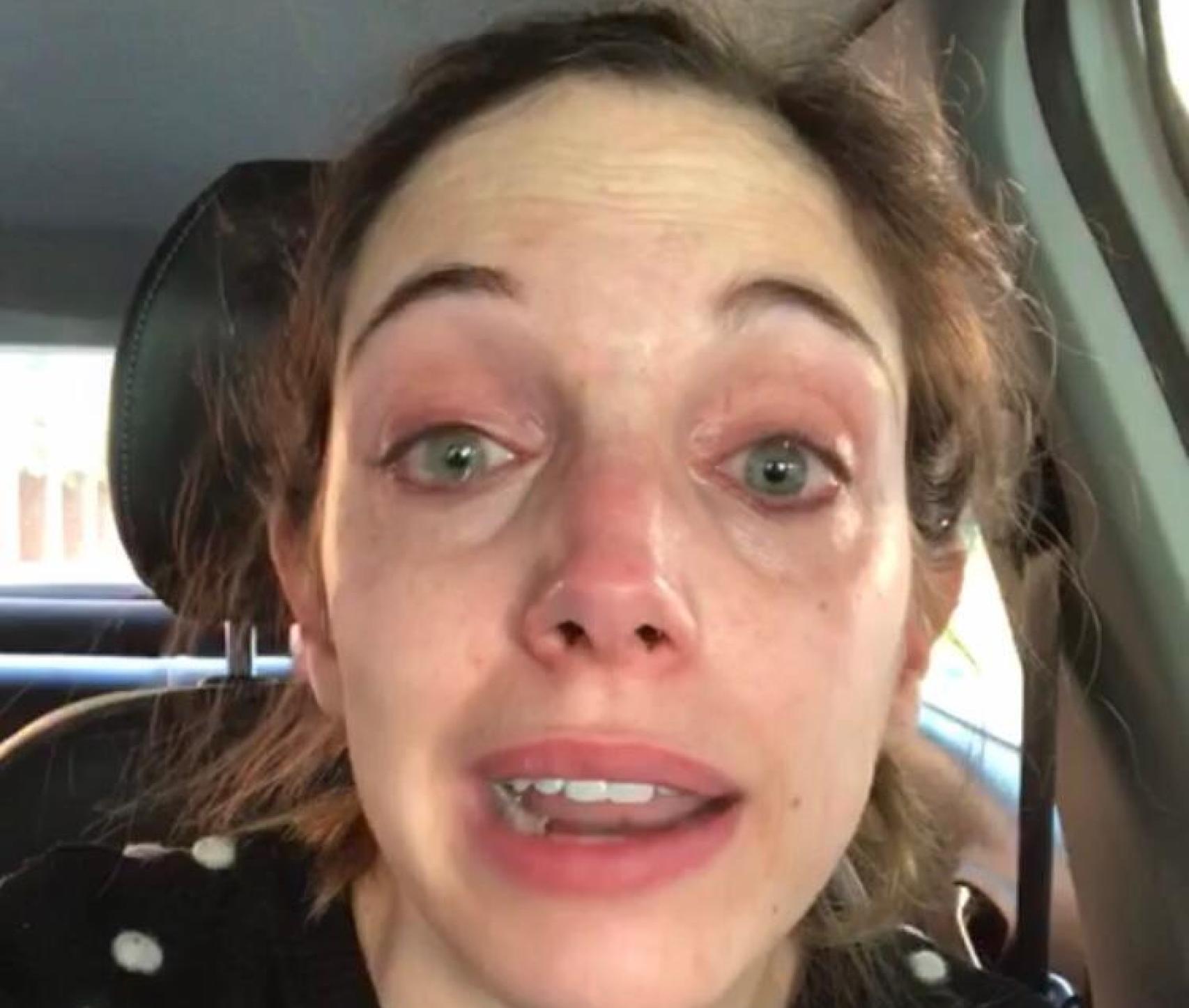 Captura del video grabado por la sanitaria, que se hizo viral.