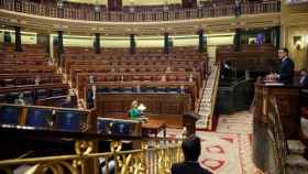 El Congreso de los Diputados semivacío en el pleno del pasado miércoles.
