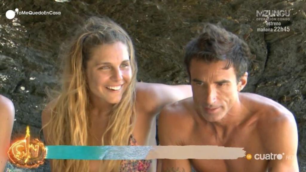 Ivana junto a Hugo Sierra durante 'Supervivientes: Tierra de nadie'.