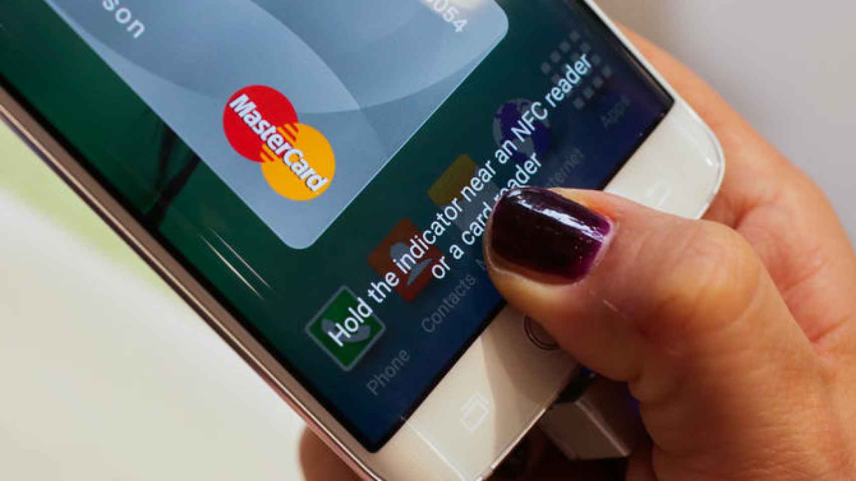 Aplicación de Samsung Pay Mastercard.