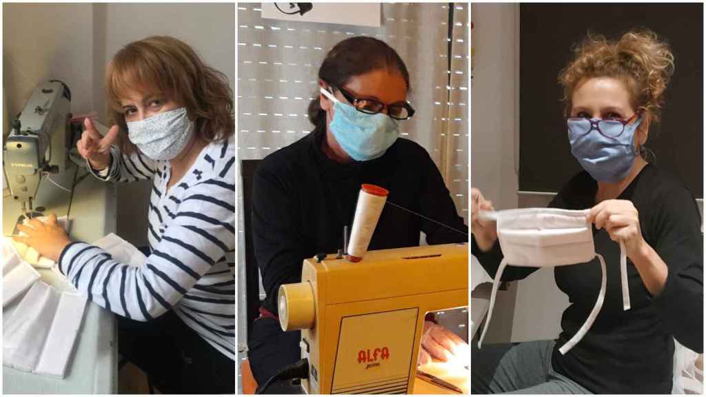 Las costureras solidarias de Pronovias: así fabrican 2.000 mascarillas al día con el material de Seat