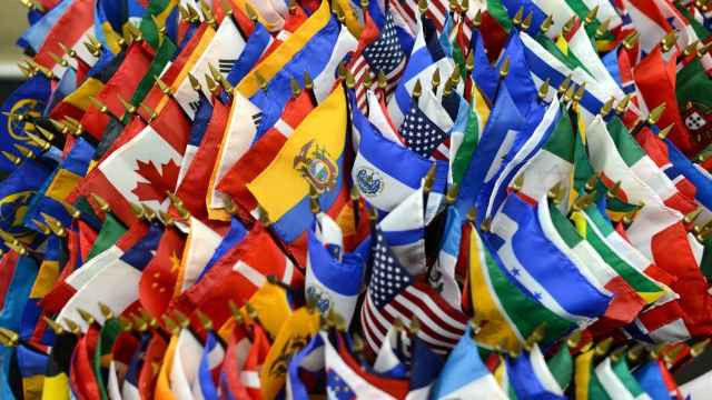 Banderas de diferentes países del mundo.