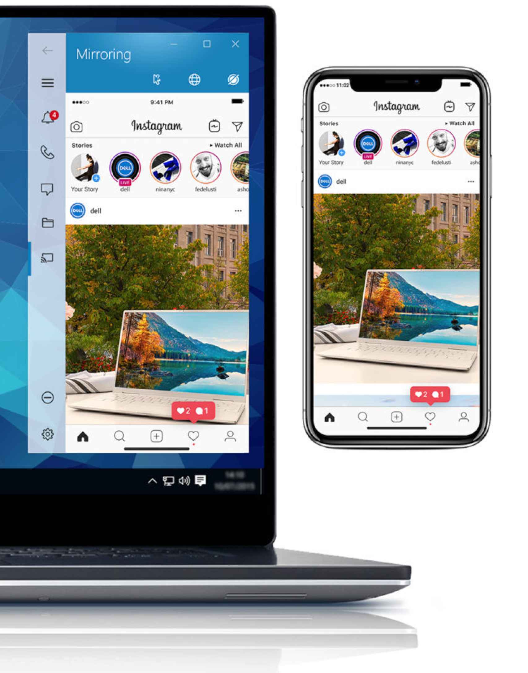 La app de Dell nos permite usar apps de iPhone en Windows