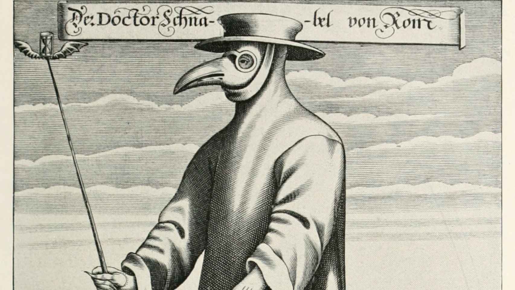 Vestimenta de los médicos durante la peste negra (1656).