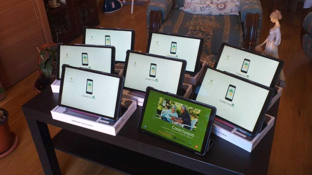 Tablets con la app ConectYayos