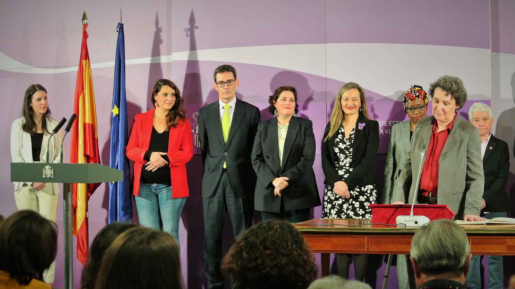 Beatriz Gimeno, directora del Instituto de la Mujer, el día de su toma de posesión en el Ministerio de Igualdad.