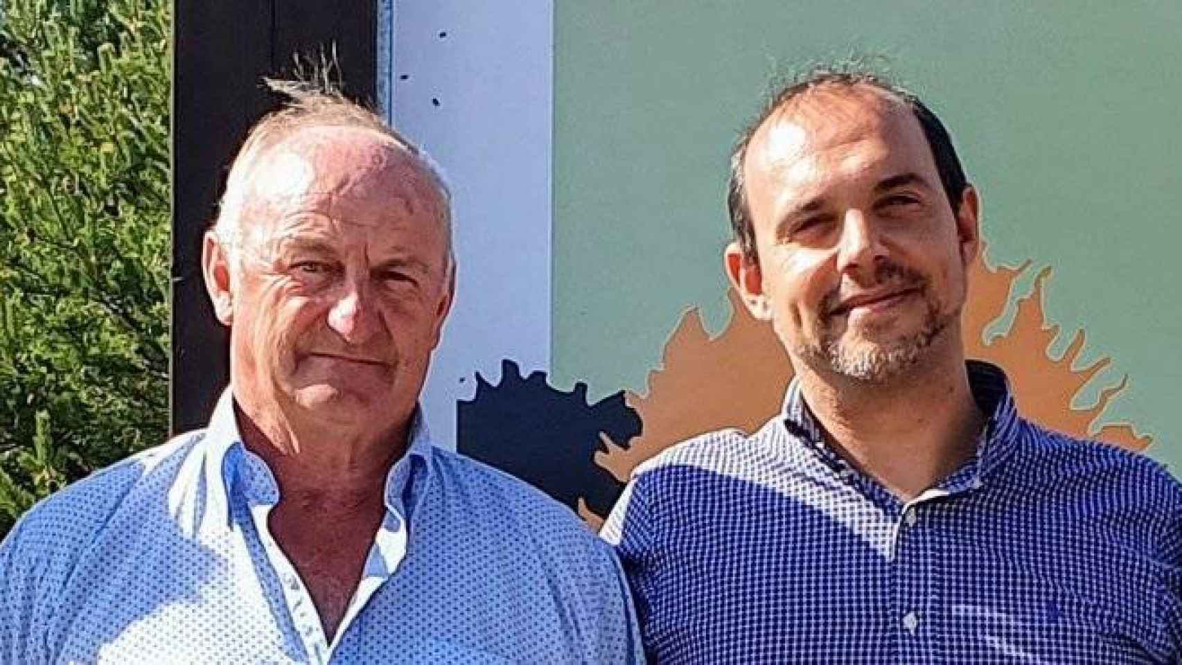 Narciso Arranz Cerezo y Pablo Bellido en la foto que ha publicado en Twitter el presidente de las Cortes