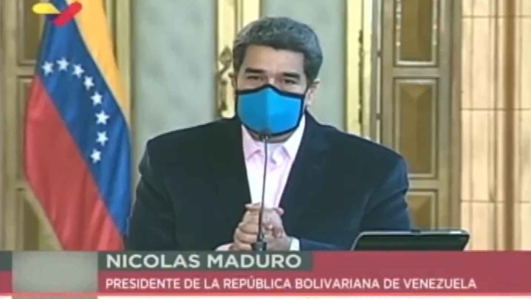 Nicolás Maduro en su discurso a los venezolanos tras conocer que EEUU le reclama por terrorismo.