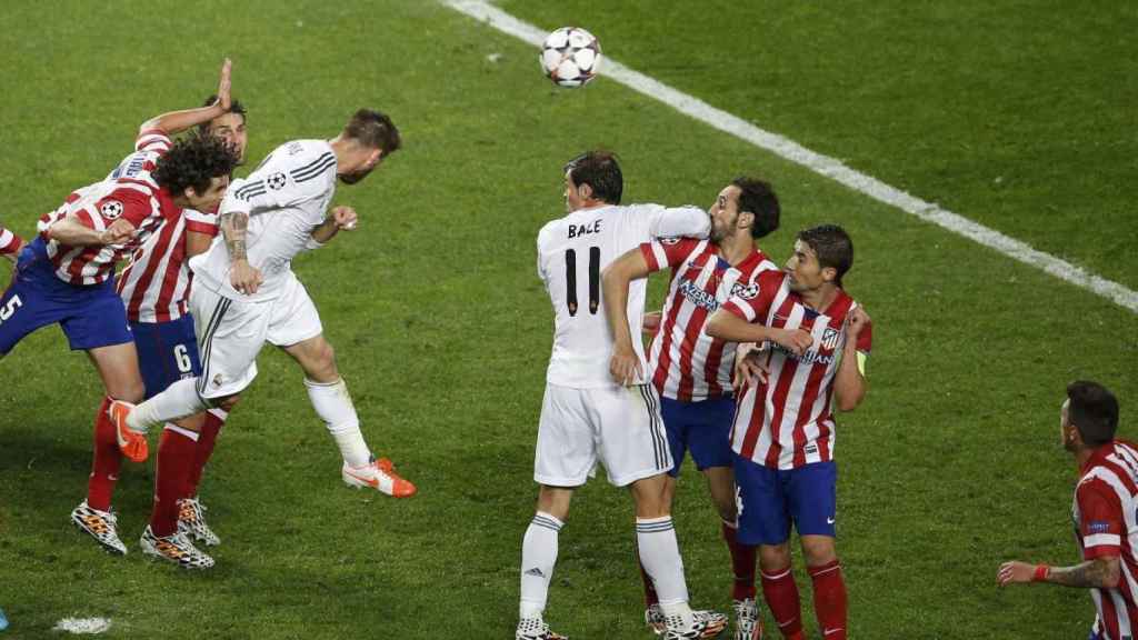 Sergio Ramos, momentos antes del gol de La Décima