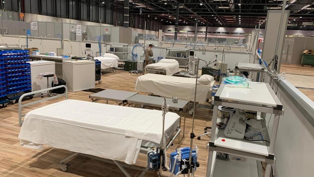 Imagen del hospital de campaña habilitado en Ifema