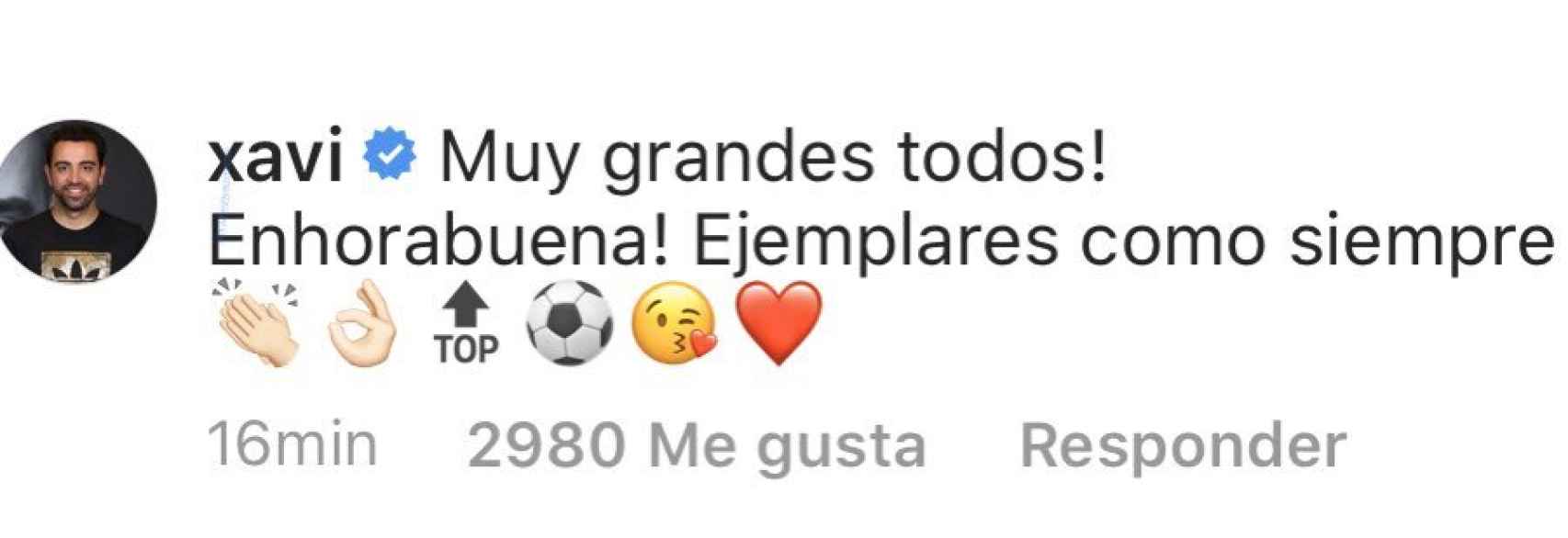El comentario de Xavi a Messi