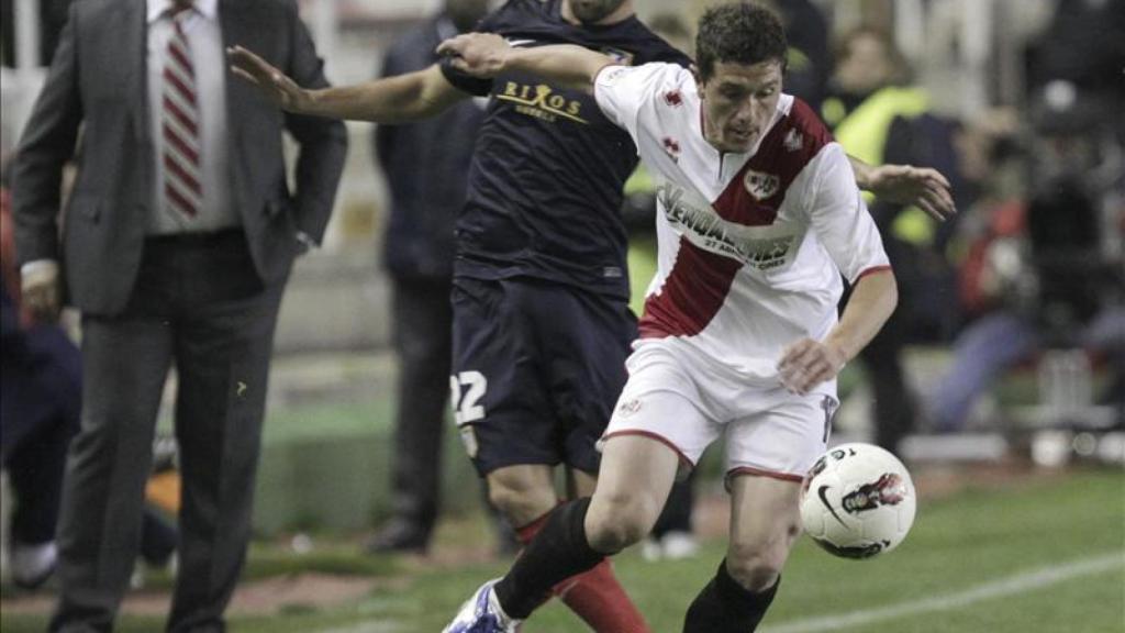 Piti, durante un partido con el Rayo