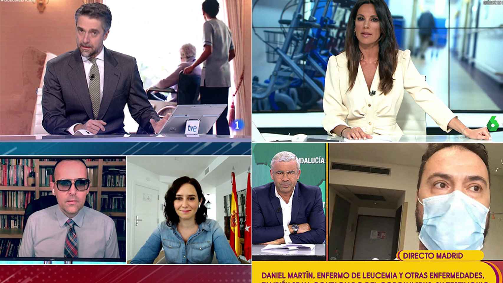 'Telediario 2', 'laSexta Noticias', 'Todo es mentira' y 'Sálvame'.