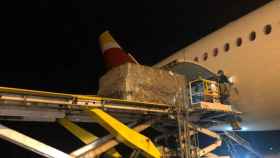 Aterriza el segundo avión de Iberia del corredor sanitario con 30 toneladas de material