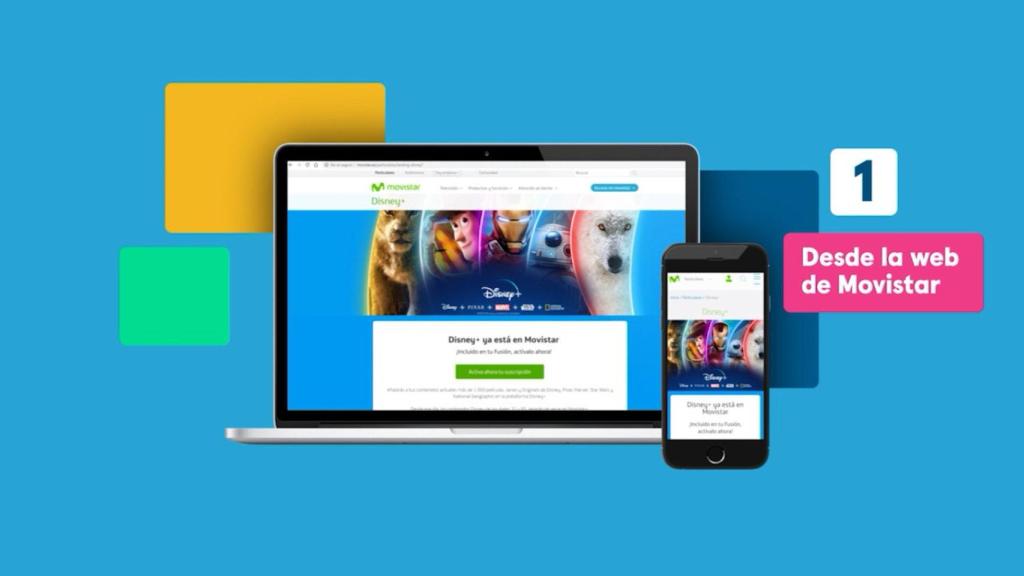 Podemos activar Disney+ en Movistar desde la web