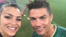 Cristina Chiabotto, presentadora de la televisión de la Juventus, junto a Cristiano Ronaldo