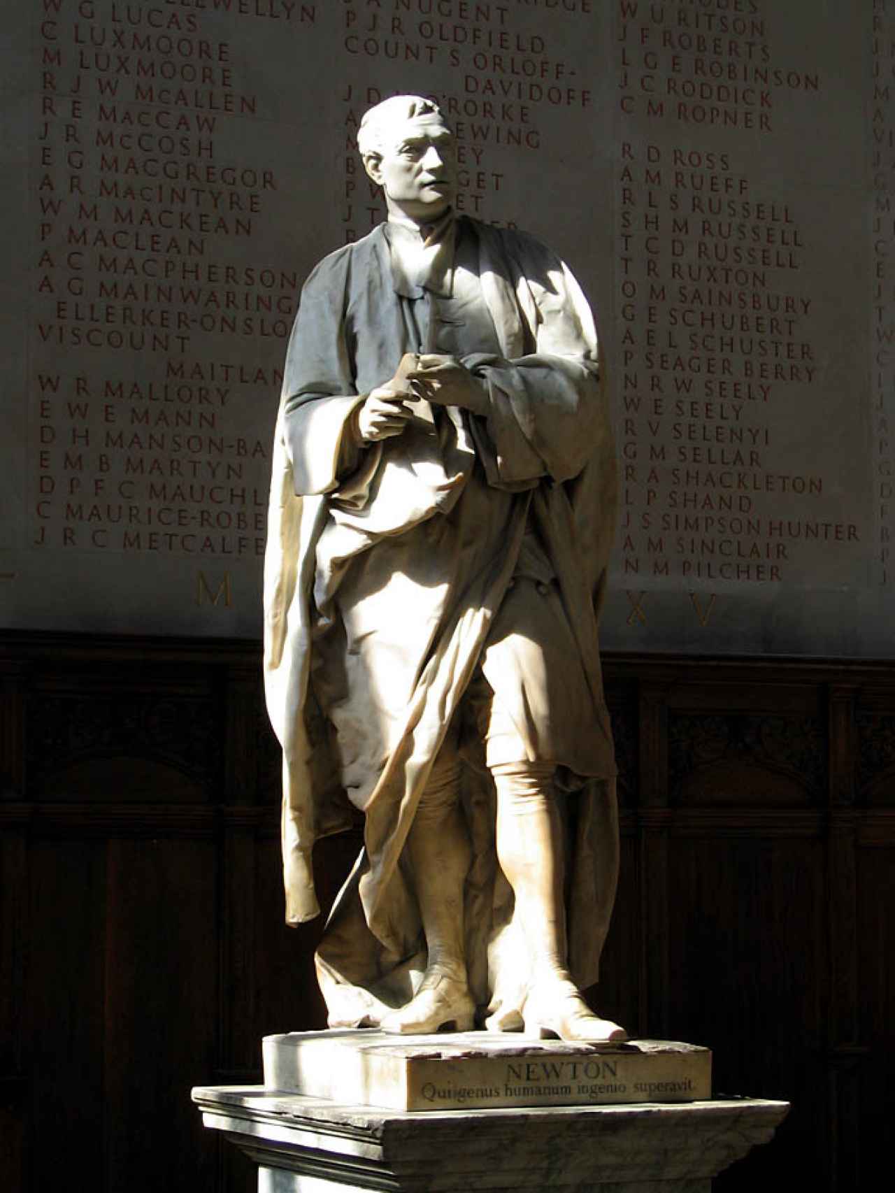 Estatua de Isaac Newton.
