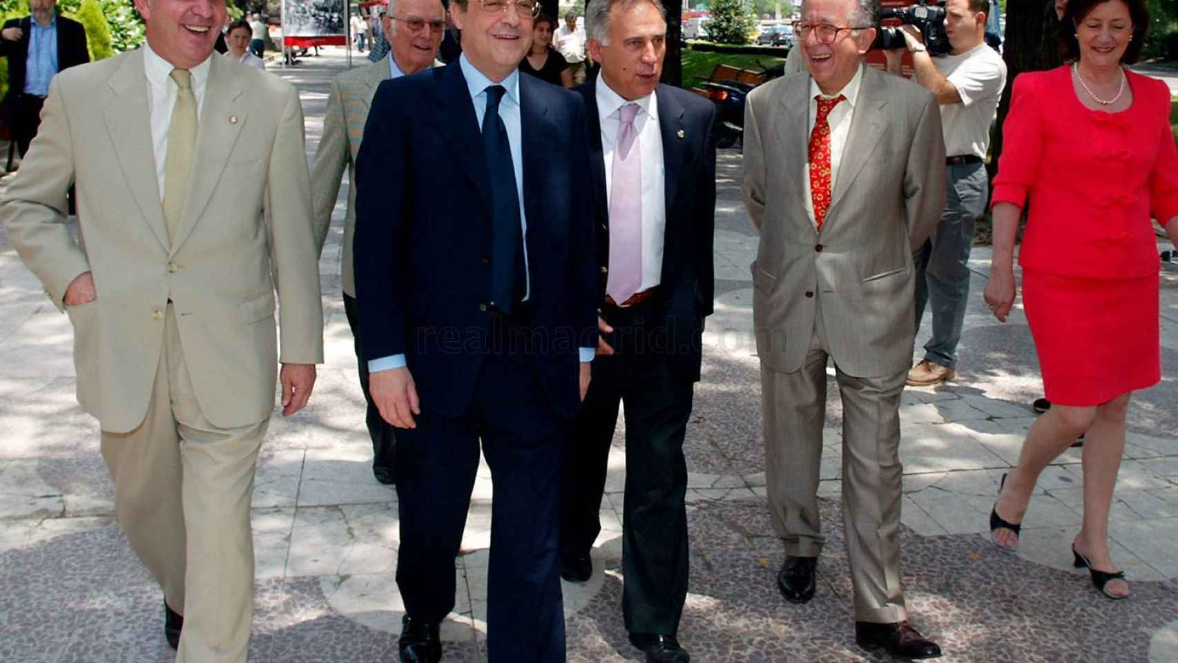Goyo Benito, junto a Florentino Pérez