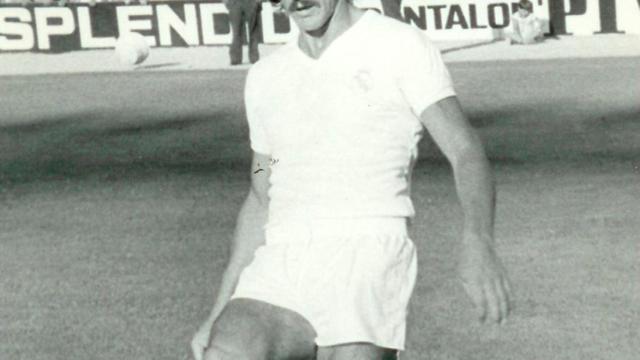 Goyo Benito, en un partido del Real Madrid