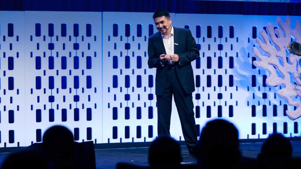 Eric S. Yuan, fundador de Zoom, en una conferencia