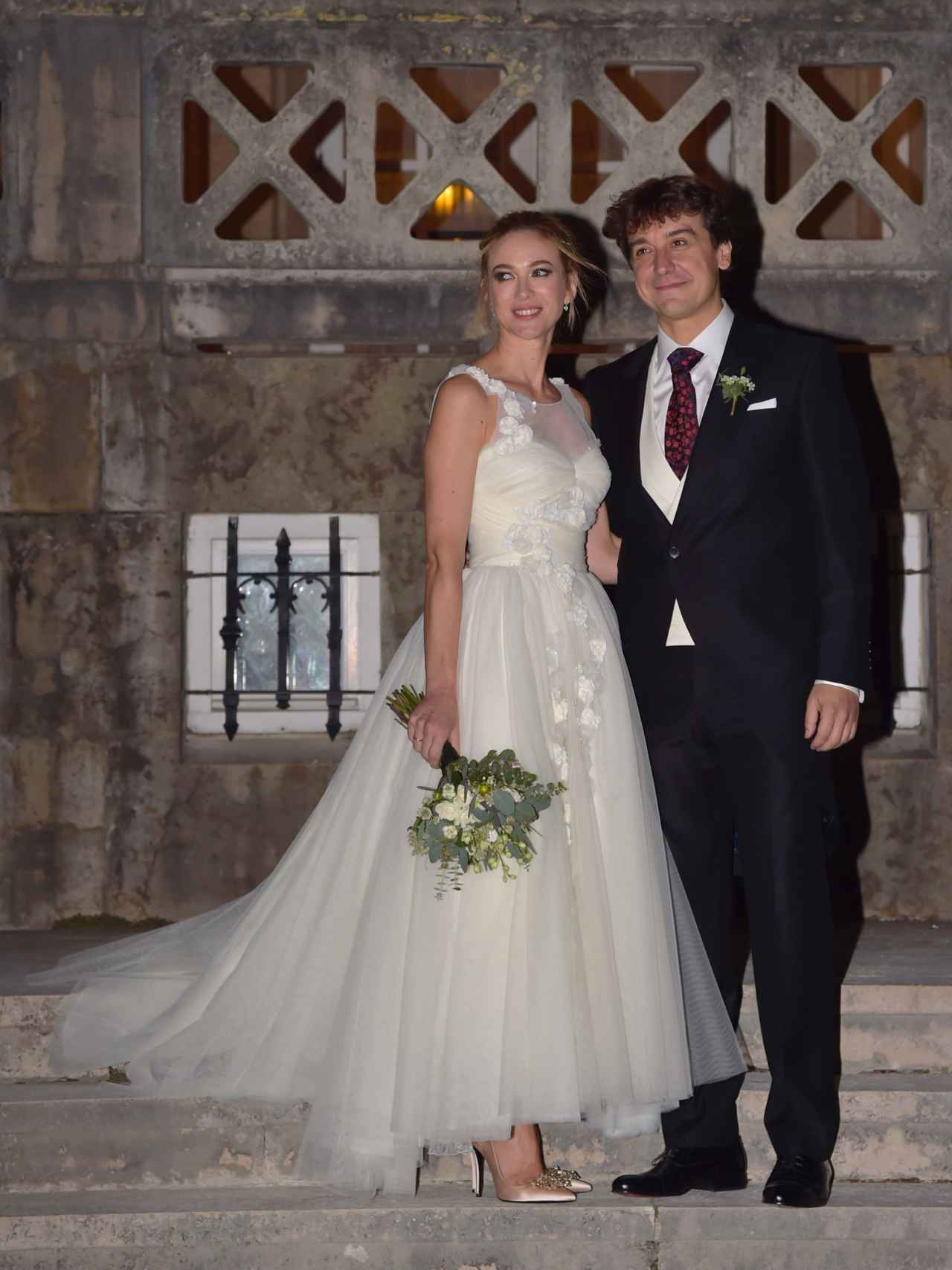 Marta Hazas y Javier Veiga el día de su boda.
