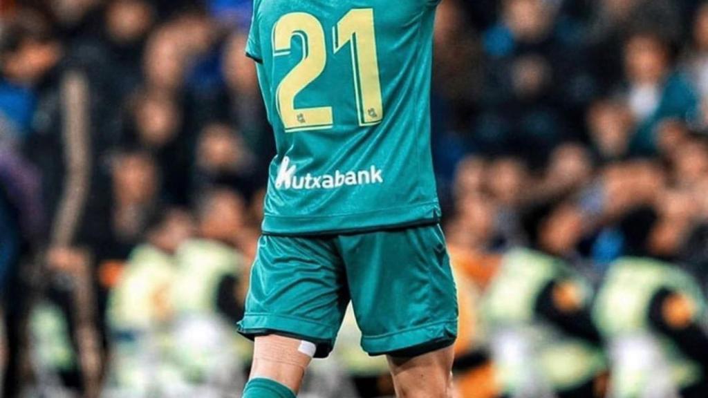 Martin Odegaard, durante un partido con la Real Sociedad