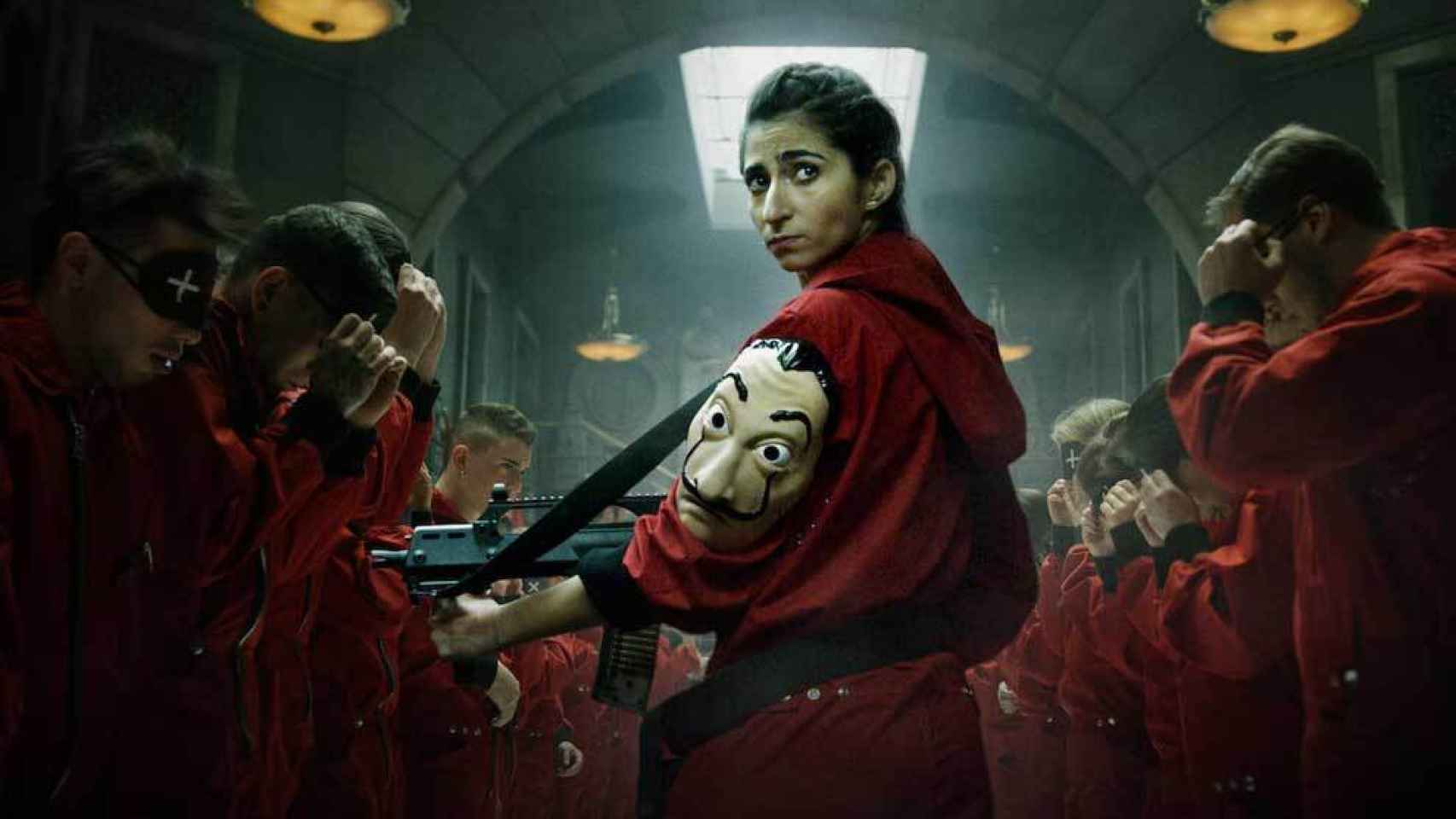 Alba Flores, en el cartel de 'La casa de papel' (Netflix)