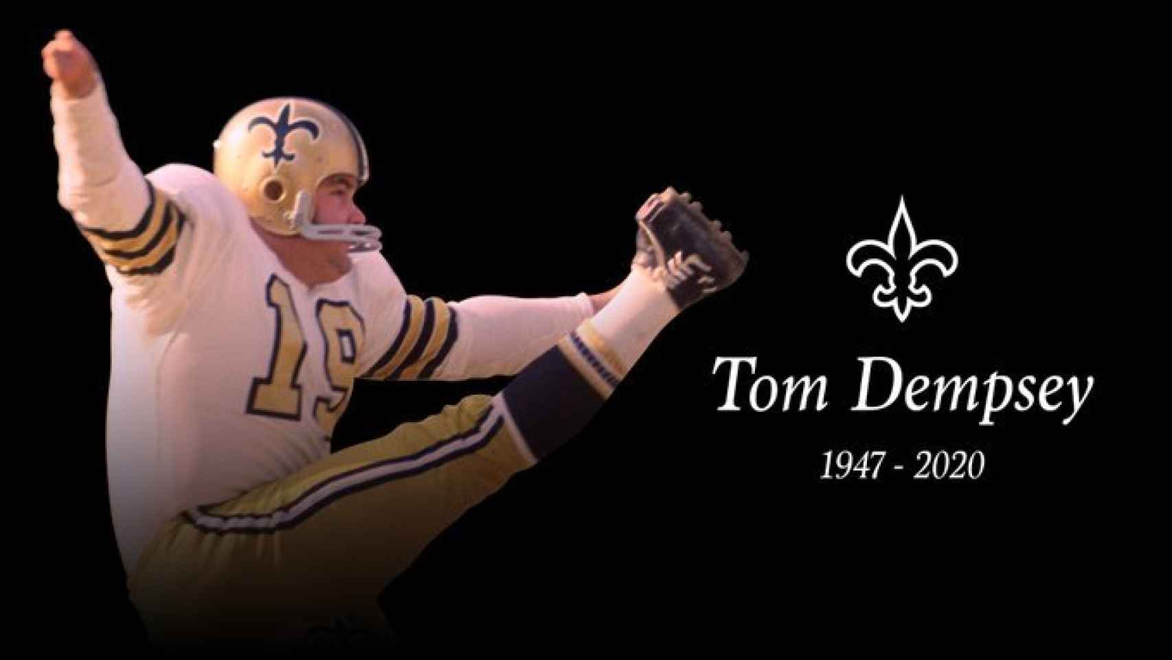 Tom Dempsey, exjugador de los New Orleans Saints