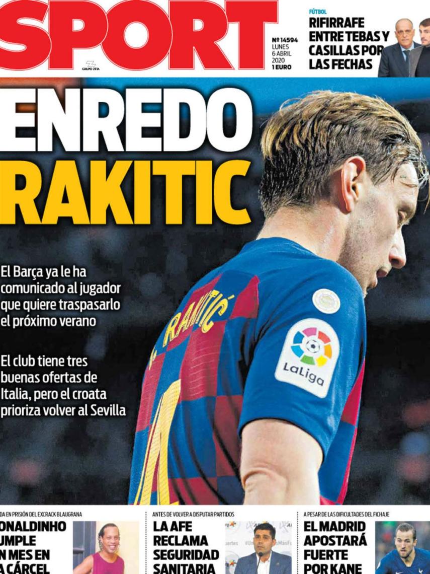 La Portada Del Diario Sport 06 04 2020