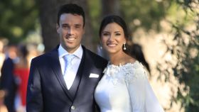 Roberto Bautista y Ana Bodi el día de su boda.
