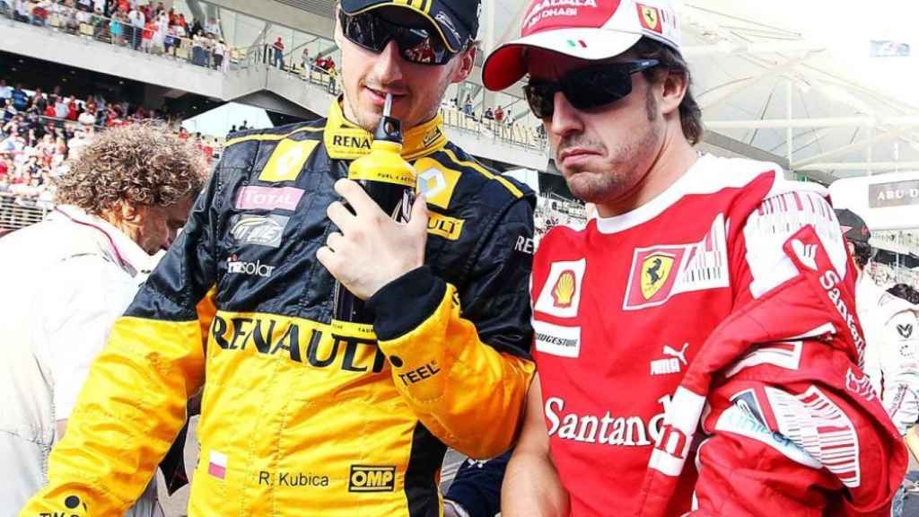 Kubica y Fernando Alonso