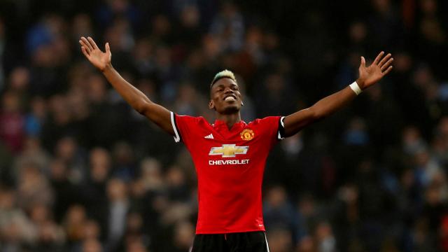 Paul Pogba, durante un partido con el Manchester United