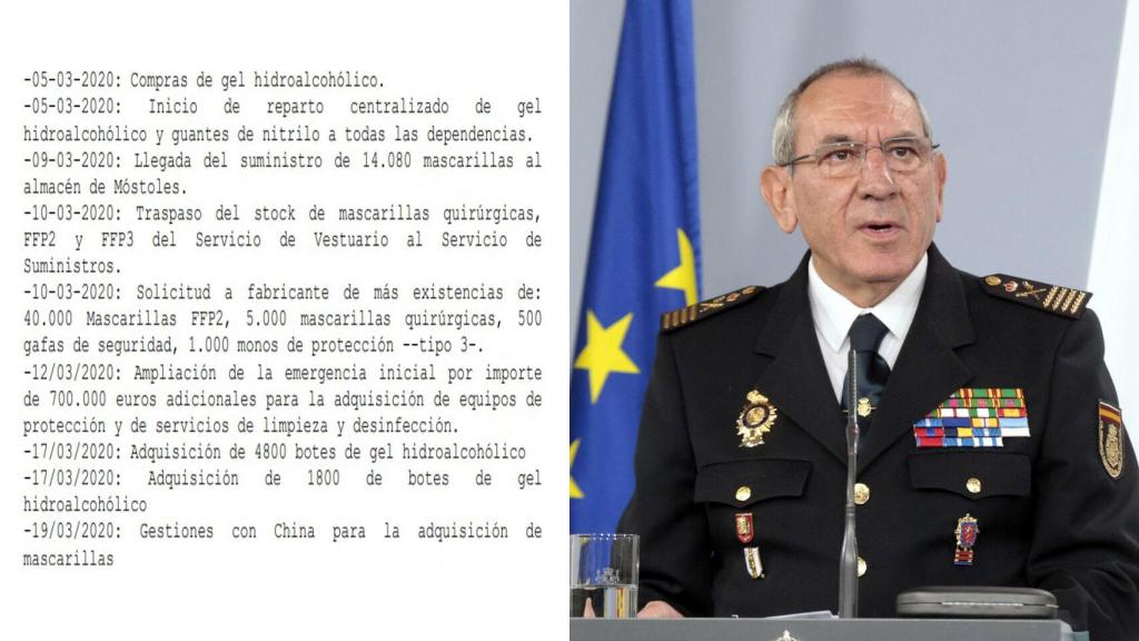 Extracto del listado recogido en el auto judicial.