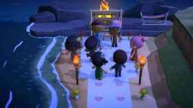 Boda realizada en Animal Crossing: New Horizons.