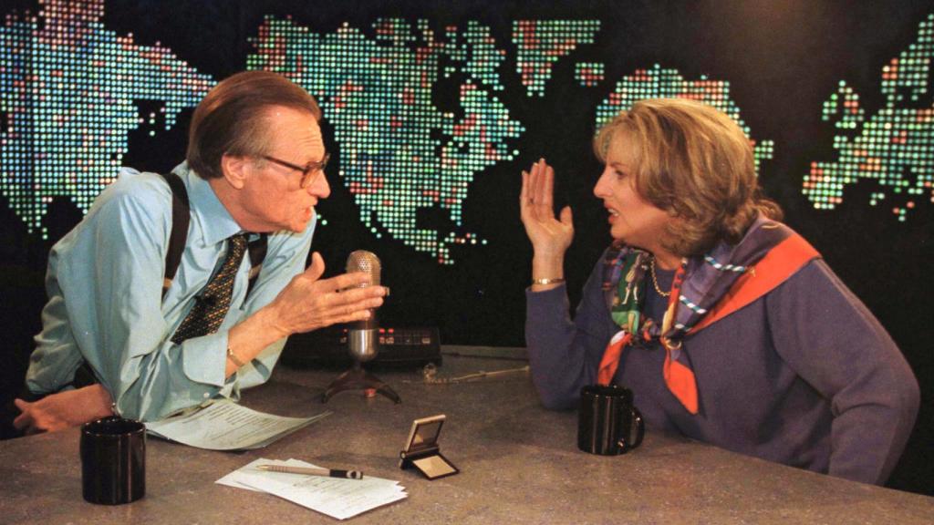 Linda Tripp, en el programa de Larry King.
