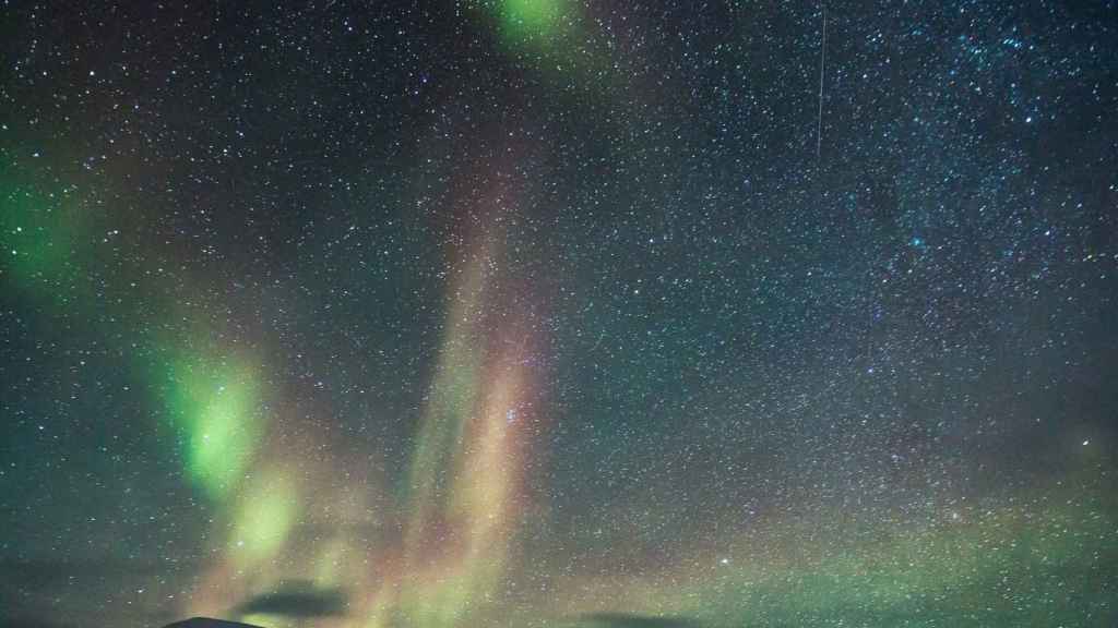 Una imagen de archivo de la aurora boreal.