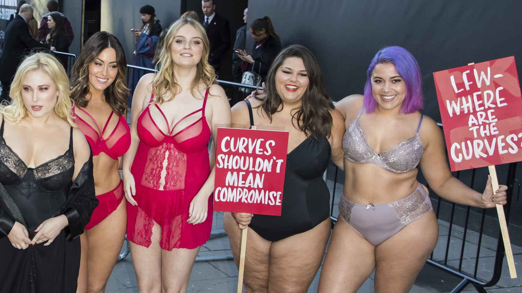 Reivindicación de modelos 'curvys' en Londres.