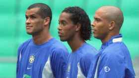 Rivaldo, Ronaldinho y Ronaldo Nazario