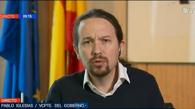 Pablo Iglesias, vicepresidente segundo del Gobierno, en 'Los Desayunos de TVE'.