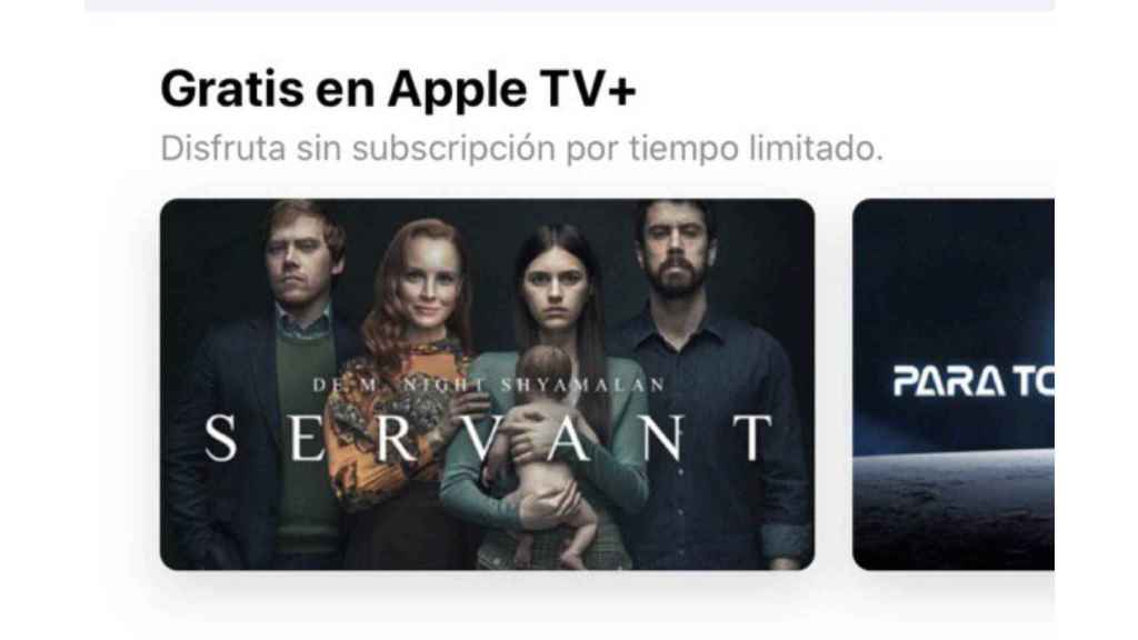 Gratis en Apple TV+