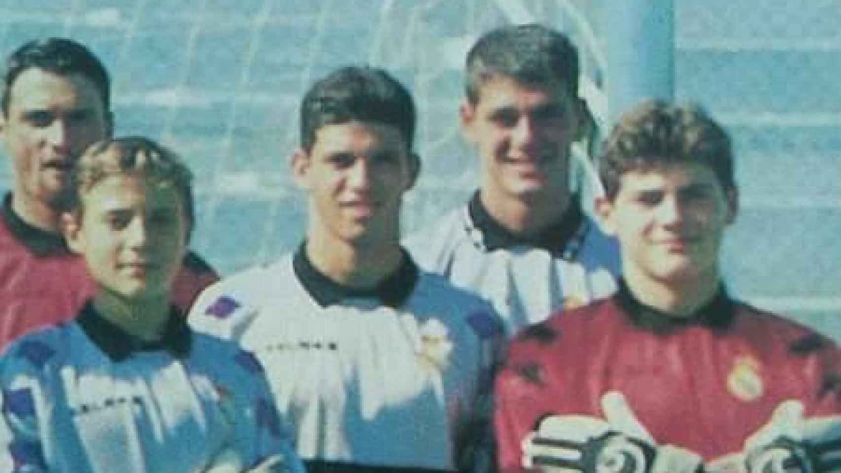Antonio Reguero, junto a, entre otros, Casillas