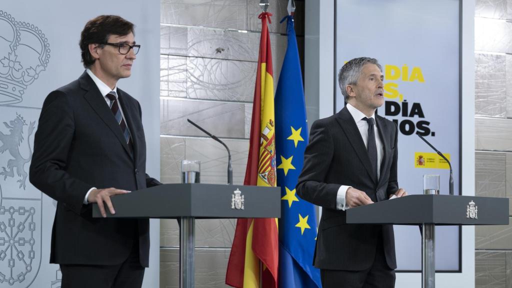 Salvador Illa y Fernando Grande-Marlaska, en una imagen de archivo.