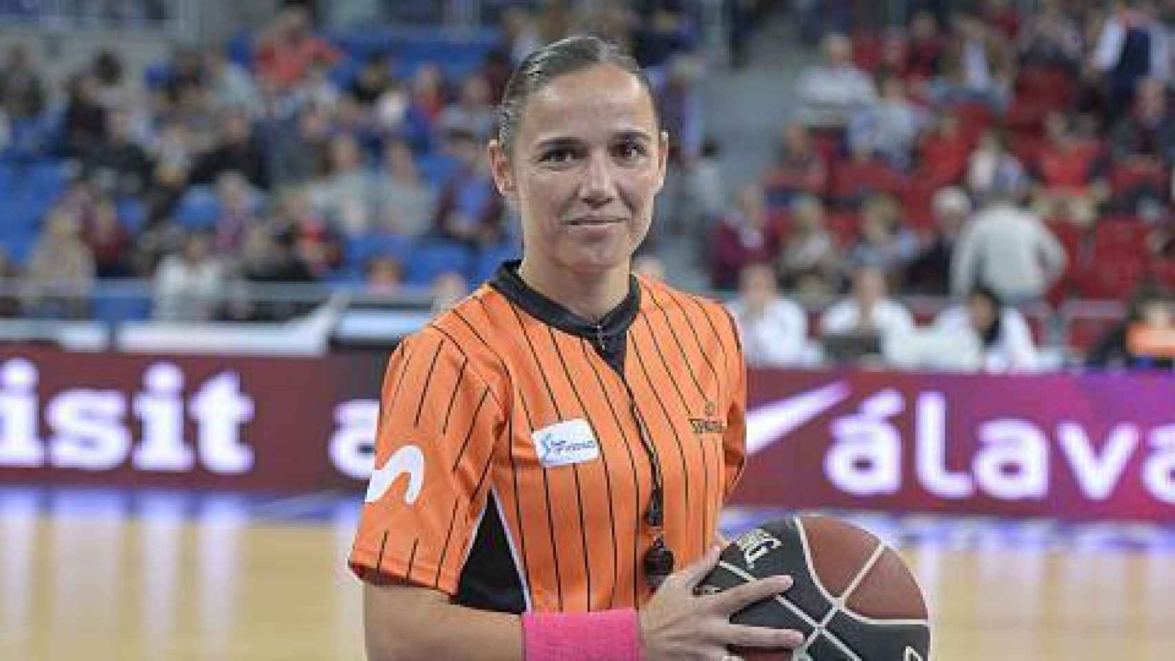 Esperanza Mendoza, durante un partido de la ACB