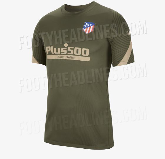 la camiseta de entrenamiento del Atlético de Madrid la temporada 2020/2021