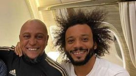 Roberto Carlos junto a Marcelo