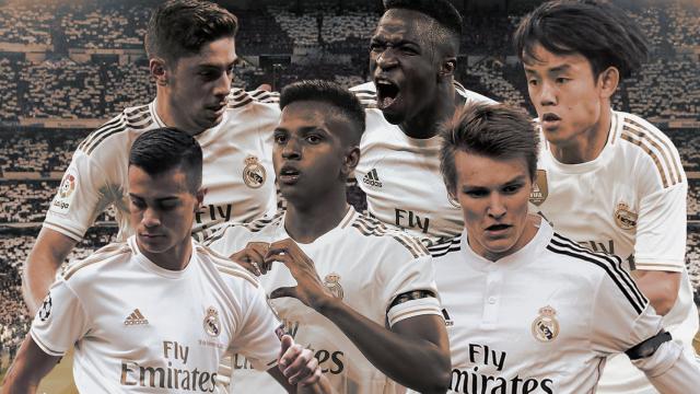 Fede Valverde, Reinier, Vinicius, Rodrygo, Kubo y Odegaard