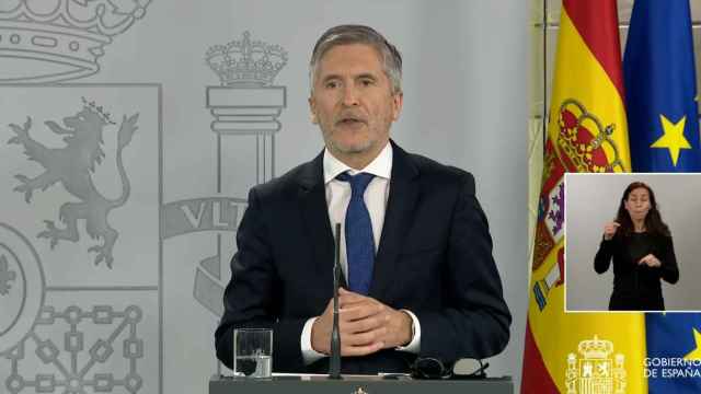 Fernando Grande-Marlaska, ministro del Interior, en la Moncloa.