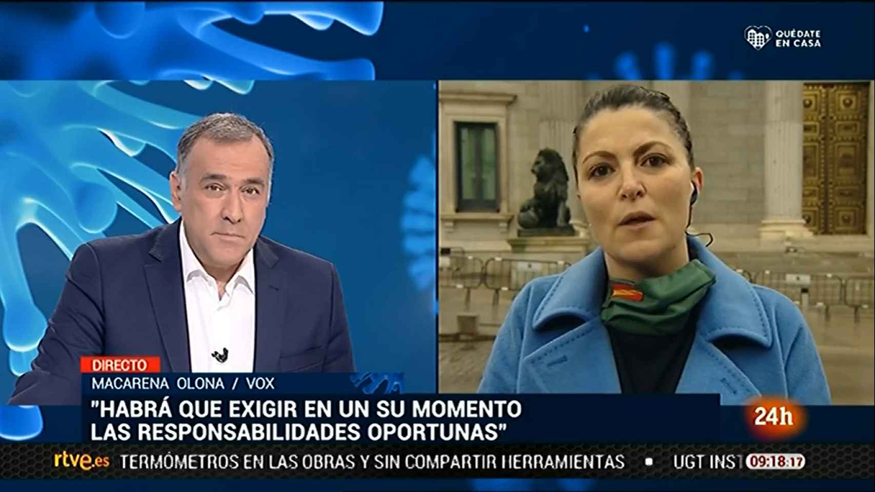 Maracena Olona, portavoz adjunta de Vox en el Congreso, entrevistada por Xabier Fortes.
