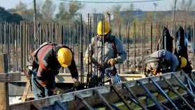Obreros en una construcción.